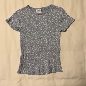 Zara girls floral shirt